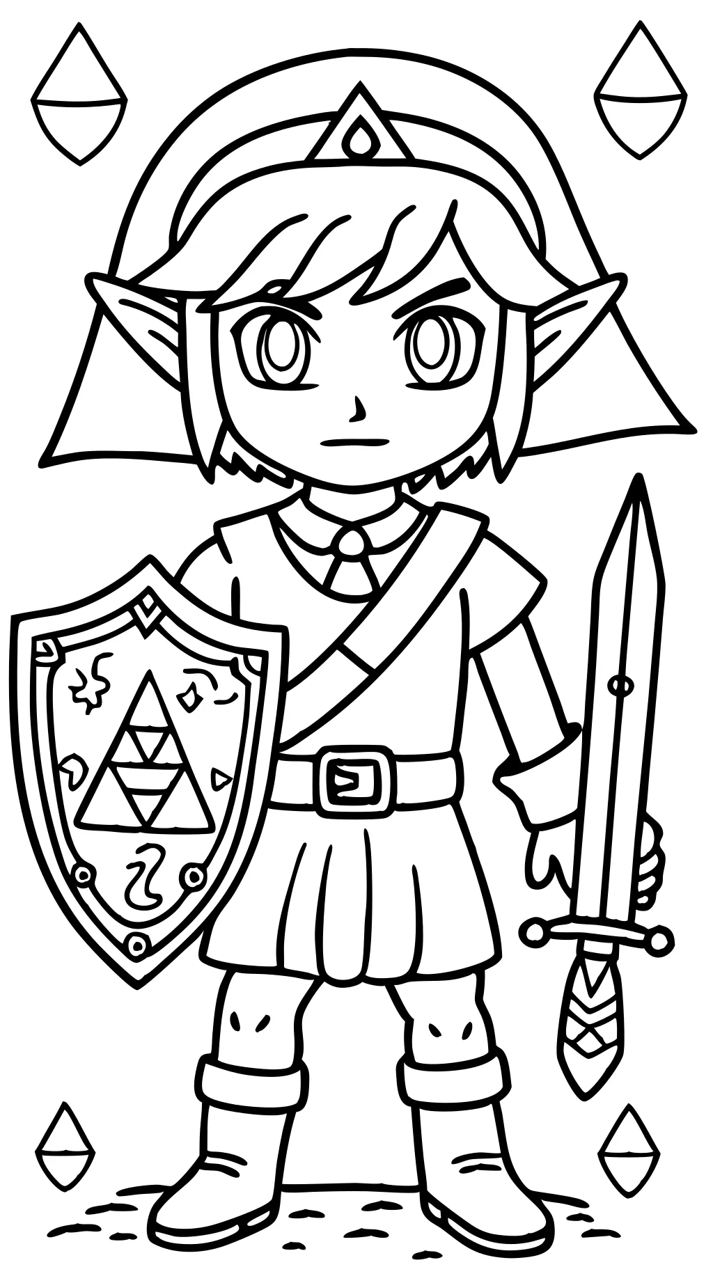 lien from zelda coloriage coloriage